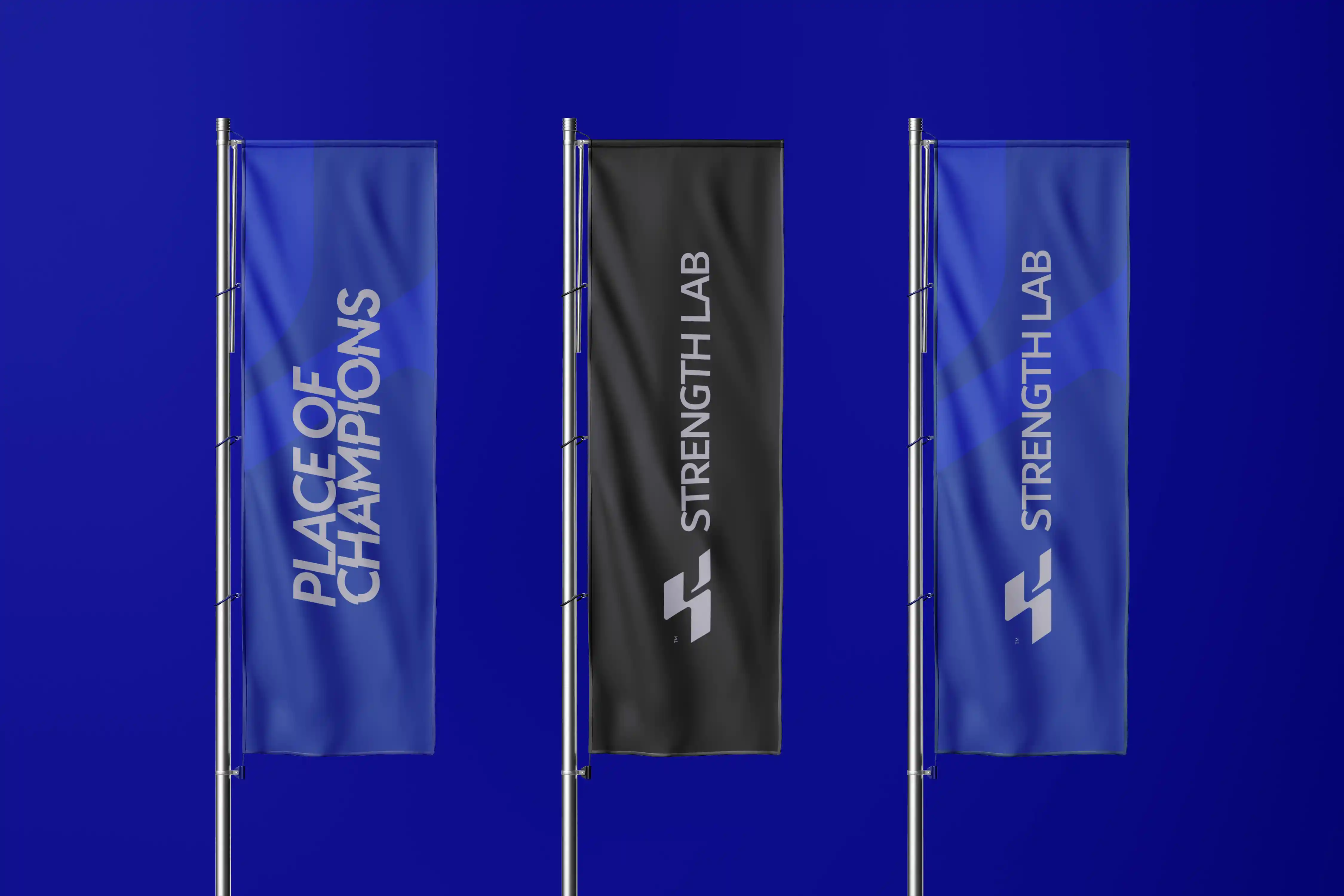 Strength Lab flags